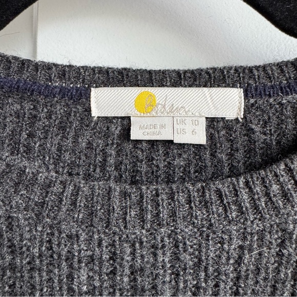 BODEN Jeweled Floral Wool & Alpaca Blend Sweater Sz 6 - Picture 6 of 7